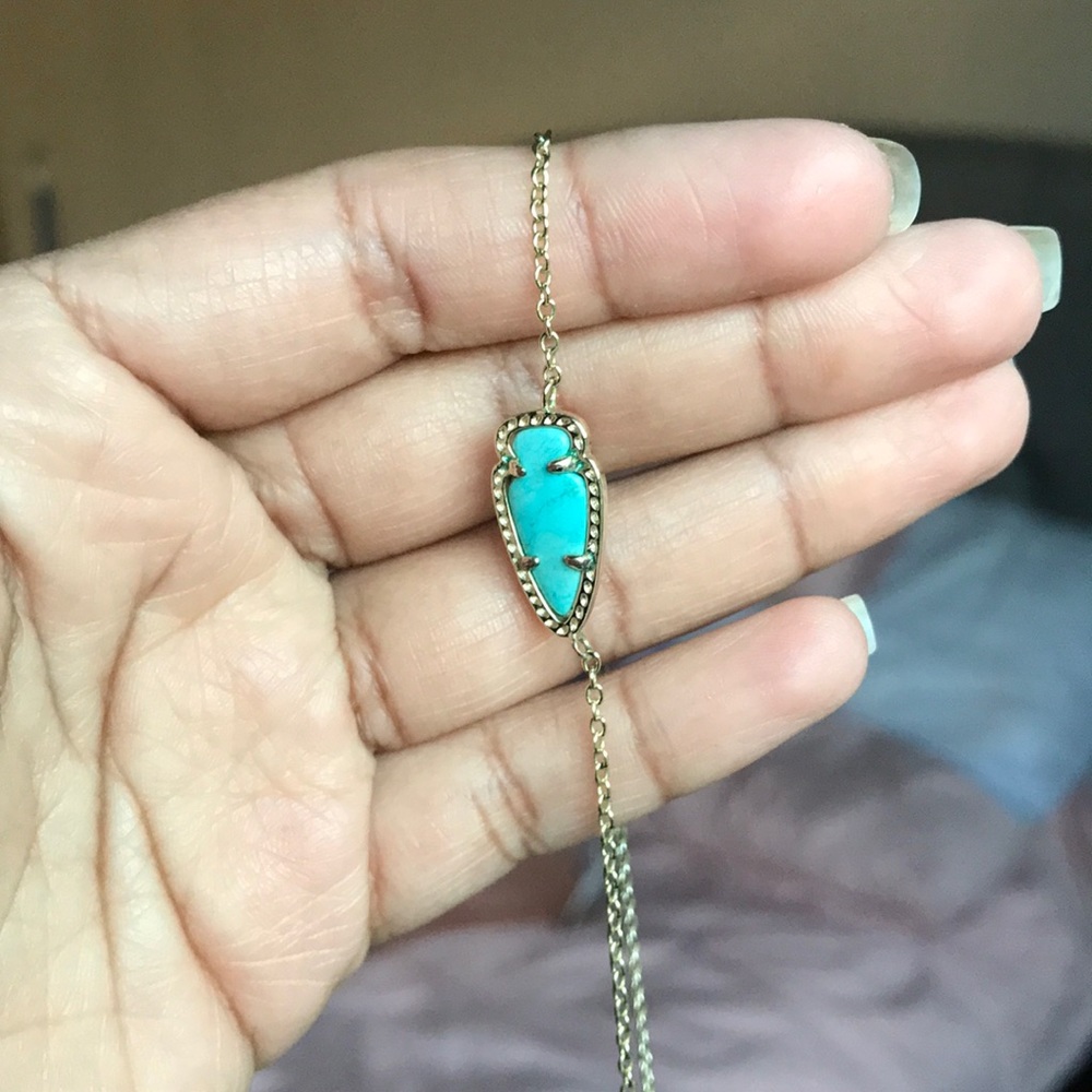 Kendra Scott Skylie turquoise necklace gold